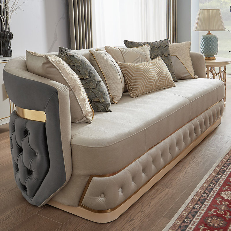 Suede living room set discount